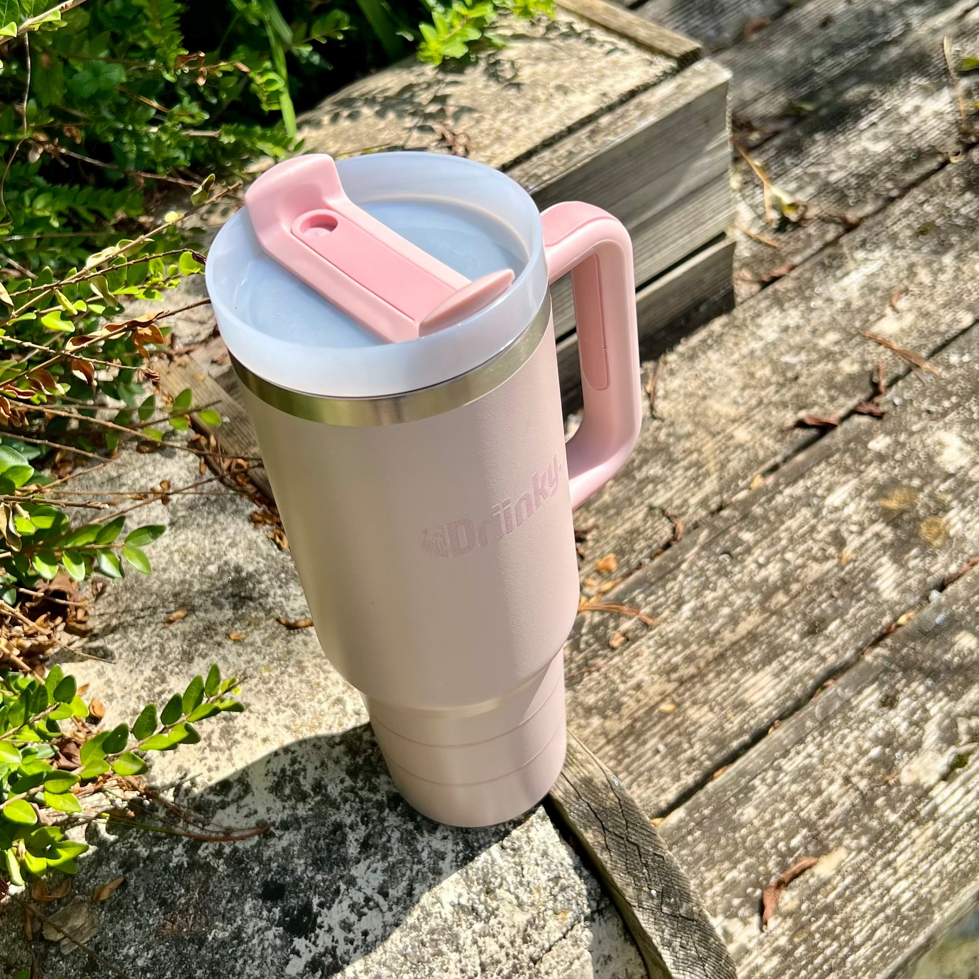 Gourde isotherme - Rose opale