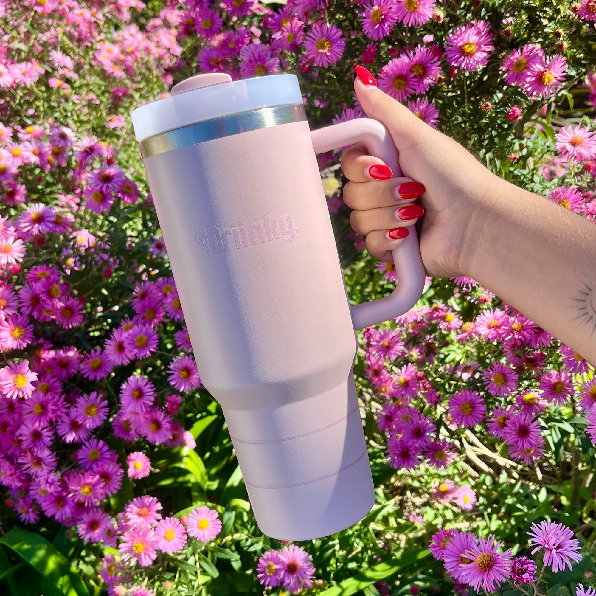 Gourde isotherme - Rose opale